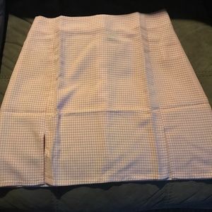 Two piece peach hounds tooth